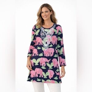 Simply Southern Elephant Safari Shift Dress Size Medium new with tag NWT